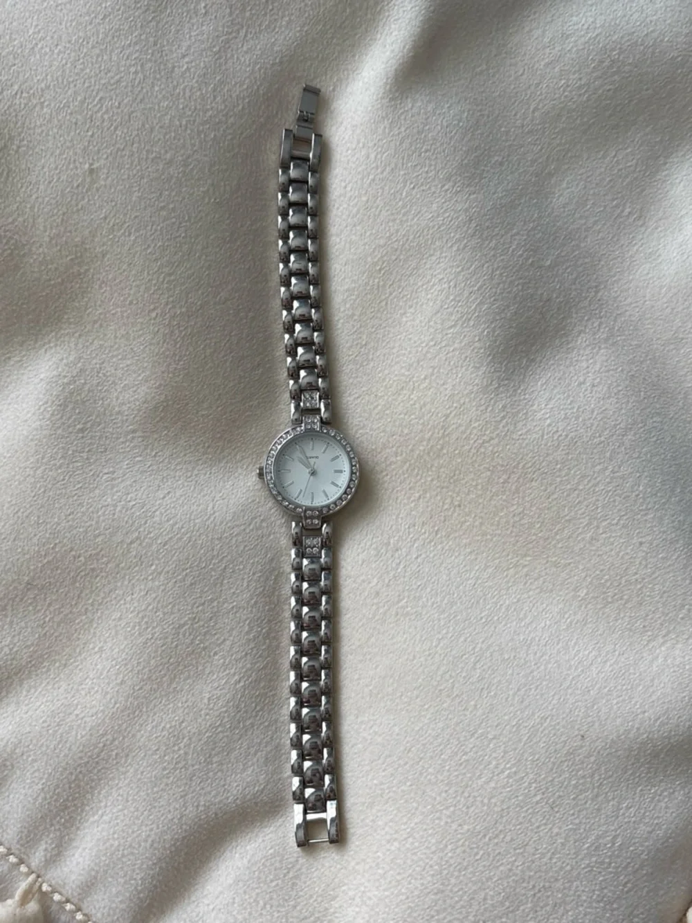Silver Crystal Accent Women's Quartz Watch